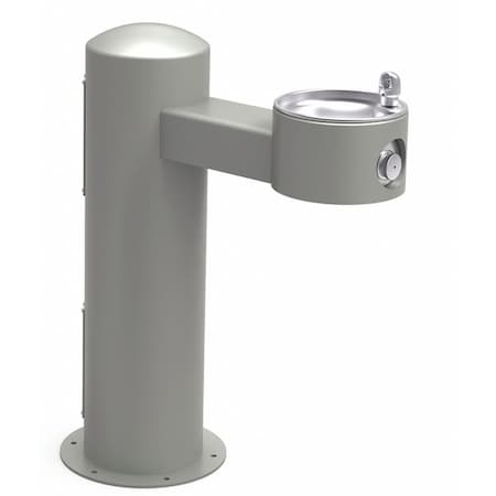 Elkay Outdoor ADA Pedestal Fountain Non-Filtered Non-Refrigerated Gray LK4410GRY