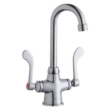 Elkay Fountain, Outdoor, Stone, Wristblade Handle, Single Hole Only Mount, 1 Hole Commercial LK500GN04T4