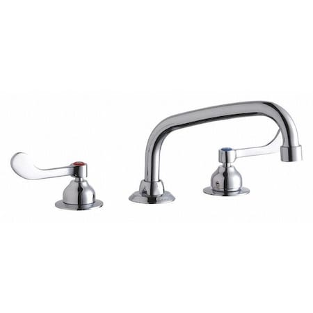 Elkay Drain Fitting, Wristblade Handle, 8" Mount, 3 Hole Commercial LK800AT08T4