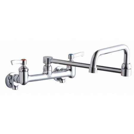 Elkay Faucet Wall Mt, 20" Spout, 2" Handle LK940DS20L2S