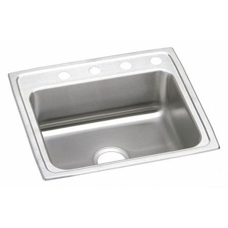 Elkay Bar Sink, 1 bowl, Drop-In, 22" W x 25" L x 7.5" H PSR25223