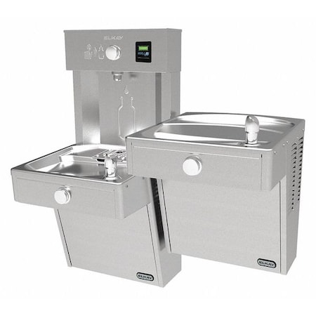 Elkay Indoor/Outdoor, Yes ADA, Vrctlr L/R w/EZH20-Filterless VRCTLRDDWSK