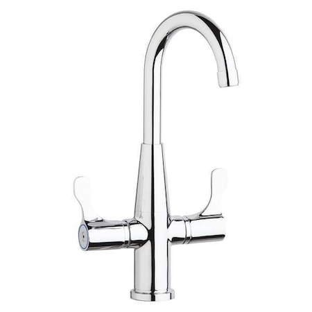 Elkay Soap/Lotion Dispenser, Lever Handle, Single Hole Only Mount, 1 Hole Commercial LKD2223C