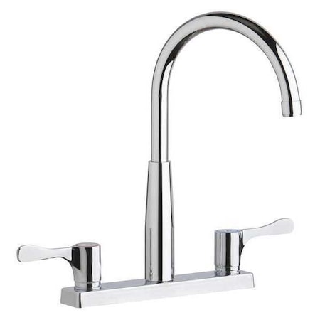 Elkay Faucet, Sensor Scrub/Handwash, Deck Mount, Lever Handle, 8" Mount, 3 Hole Residential / Commercial LKD2423BHC
