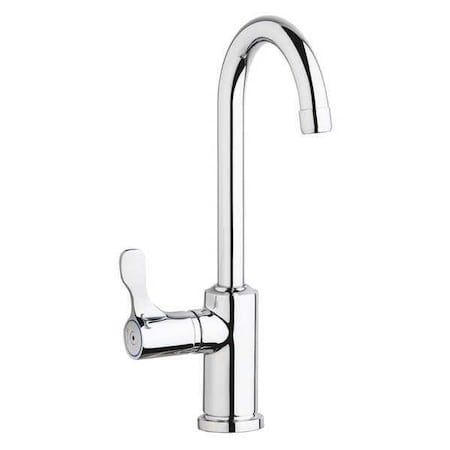 Elkay Flex Kitchen Spout, Chrome, 1-1/2"gpm, Lever Handle, Single Hole Only Mount, 1 Hole Commercial LKDVR208513LC