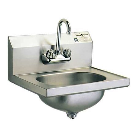 Eagle Group Hand Sink, Faucet, Basket Drain, SS Type304 HAS-10-F