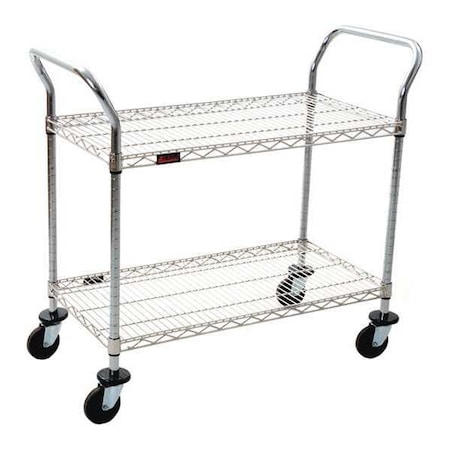 EAGLE GROUP Utility Cart, 2 Shelves, 500 lb EU2-1830Z