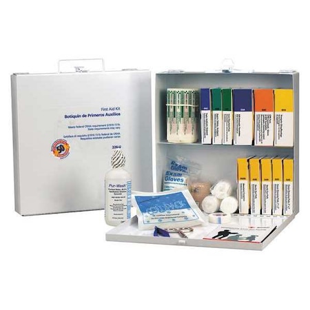 First Aid Only First Aid Station, Kit, Metal Case, 50 Person 226-U