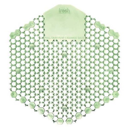 Fresh Products Wave 3D Urinal Deodorizer Screen, Cucumber Melon Scent, Green, PK10 FRS 2WDS60 CME