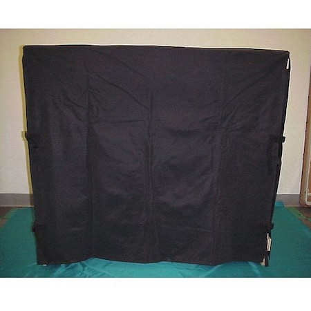 Casco Fire Pit Cover, Regency Log Rack Cover, 4ft., Black 80369