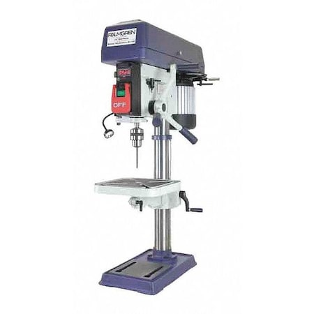 Palmgren Bench Step Pulley DrillPress, 16Speed, 15" 9680157