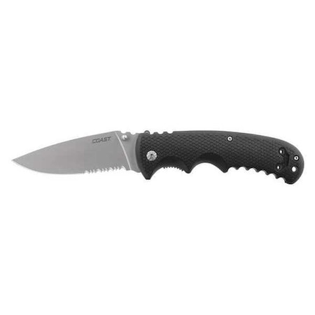 Coast Cutlery Double Lock Folding Knife, 3-3/4" DX318
