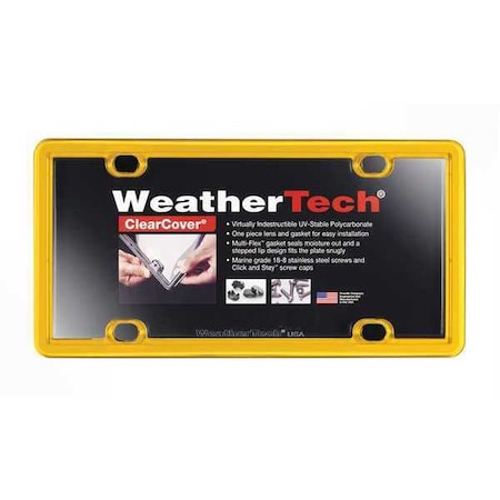 Weathertech ClearCover Plate Frame, Golden Yellow 8ALPCC17