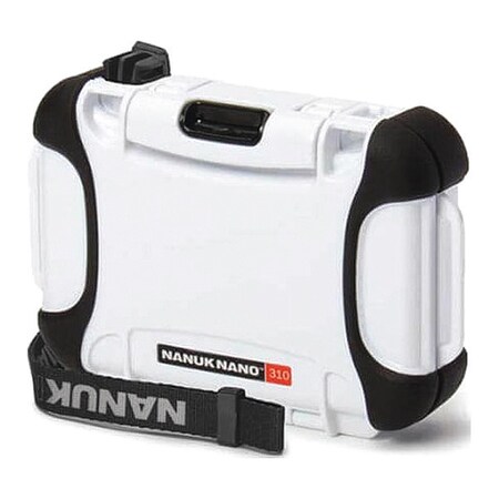 Nanuk Cases White Micro Case, 5.9"L x 4.3"W x 1.7"D 310-0012