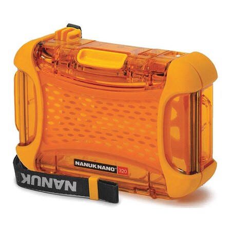 Nanuk Cases Orange Micro Case, 6.3"L x 4.7"W x 2.2"D 320-0003