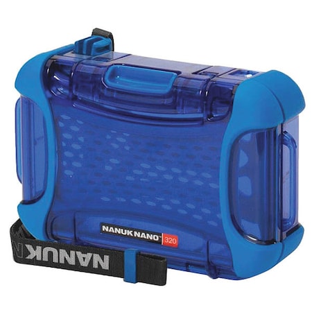 Nanuk Cases Blue Micro Case, 6.3"L x 4.7"W x 2.2"D 320-0008
