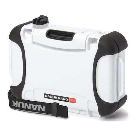 Nanuk Cases White Micro Case, 6.3"L x 4.7"W x 2.2"D 320-0012