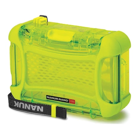 Nanuk Cases Lime Micro Case, 7.4"L x 5.1"W x 2.6"D 330-0002