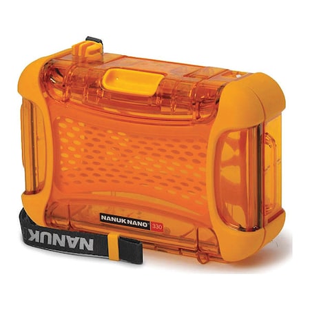 Nanuk Cases Orange Micro Case, 7.4"L x 5.1"W x 2.6"D 330-0003