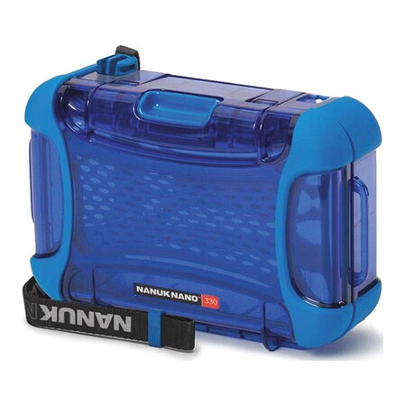 Nanuk Cases Blue Micro Case, 7.4"L x 5.1"W x 2.6"D 330-0008