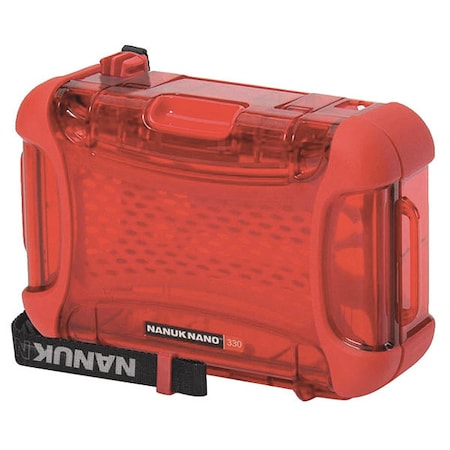 Nanuk Cases Red Micro Case, 7.4"L x 5.1"W x 2.6"D 330-0009