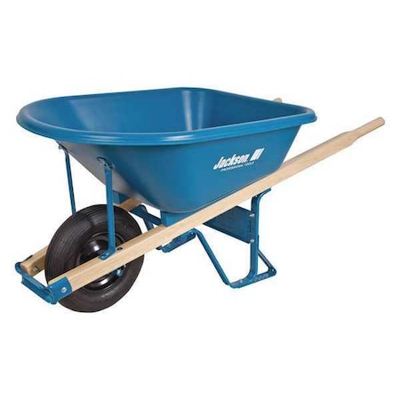 Jackson Professional Tools Poly Contractor Wheelbarrow, 5.75cu. ft. MP57514