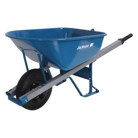 Jackson Professional Tools Steel Wheebarrow, FlatFree Tires, 6cu. ft. M6SFFKB