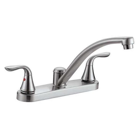 Aqua Plumb Kitchen Faucet 2 Handle Swan Satin 1558004 Cupc