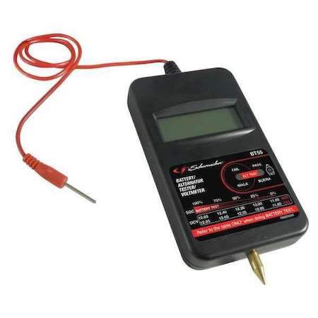 Schumacher Electric Voltmeter/Alternator Tester, 6/12/24V BT55