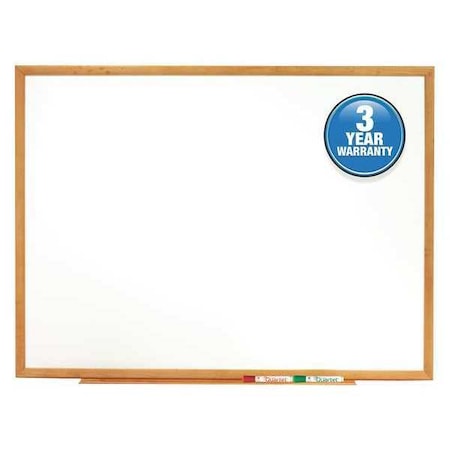 Quartet Whiteboard 4ft.x3ft., Oak Finish S574