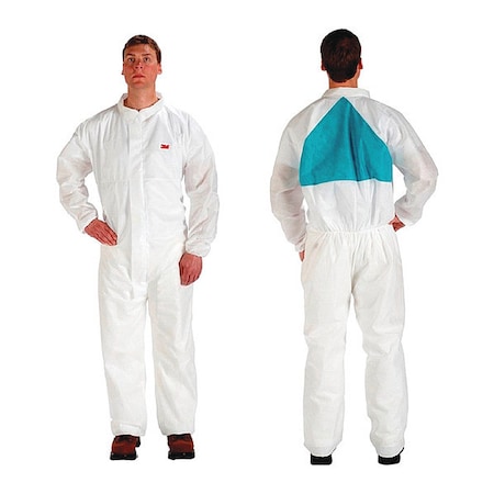 3M Protective Coverall, Disposable, XL, PK25 4520CS-BLK-XL