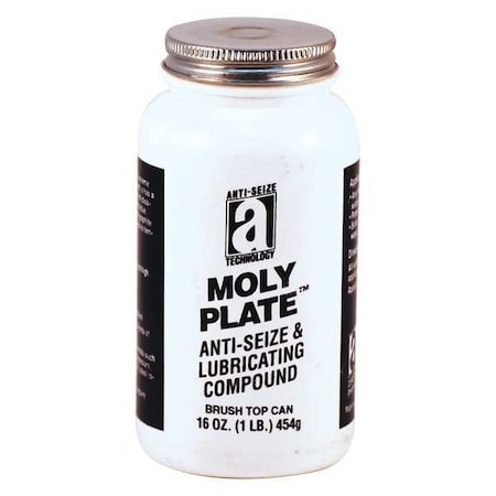 ANTI-SEIZE TECHNOLOGY Moly Plate Compound/Lubricant, 1Lb. 37018