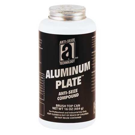 ANTI-SEIZE TECHNOLOGY Alum Plate, Anti-Seize Compound/Lube 16oz 32018