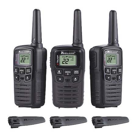Midland Radio X-Talker Walkie Talkie, 20 Mile Range, PK3 T10X3