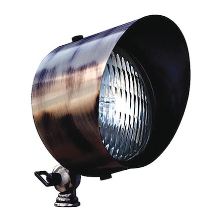 Dabmar Lighting Floodlight, 30, ABZ, Brass, Hood LV30-ABZ