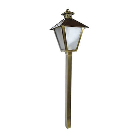 Dabmar Lighting Area Light, 82, ABS, Brass, Path, Walkway LV82-ABS