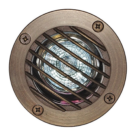 Dabmar Lighting Well Light, 24, WBS, Brass, In-Grd, Grill LV24-WBS