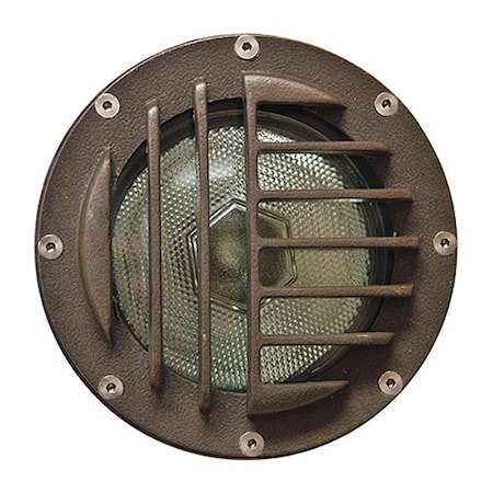 Dabmar Lighting Well Light, 4460, Fberglass, Convex Grill FG4460-BZ