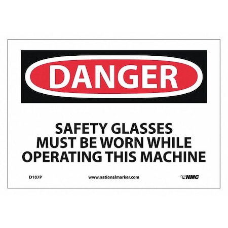 Nmc Danger Eye Protection Must Be Worn Sign D107P