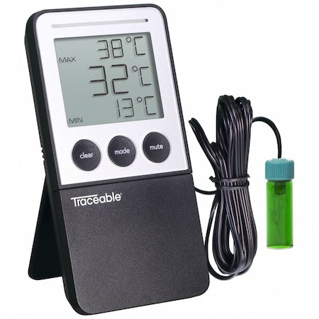 Traceable Freezer Digital Thermometer, Probe Bottle 5652