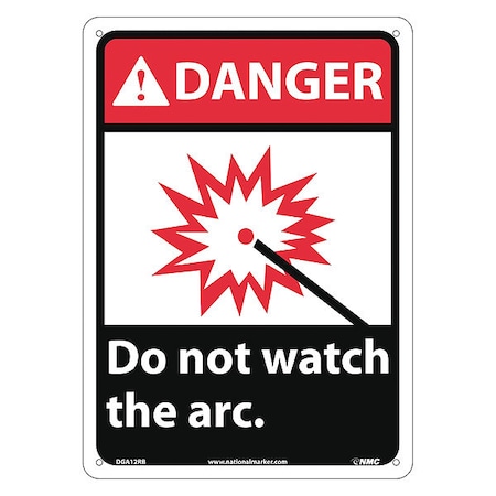 Nmc Danger Do Not Watch The Arc Sign, DGA12RB DGA12RB