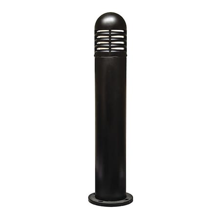 Dabmar Lighting Bollard, D180, B, Fiberglass, Louvered D180-B