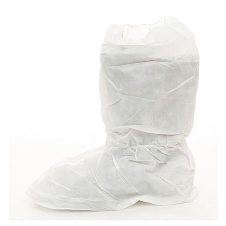 International Enviroguard Disposable Boot Covers, Microporous, White, Slip Resistant Sole: No , L 8102