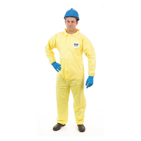 International Enviroguard Chemical Splash Coverall, S, Yellow, PK12 7012YS-S