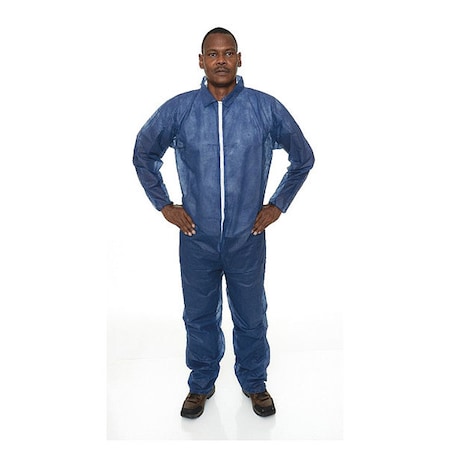 International Enviroguard Disposable Coverallss, XL, Blue, 25 PK N2012-XL