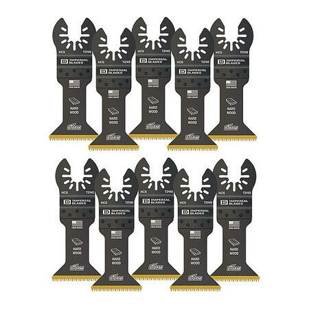 Imperial Blades One Fit™ 1-3/4" Japanese Tooth Storm Titanium Hardwood Blade, 10PC IBOAT240-10