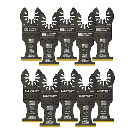 Imperial Blades One Fit™ 1-3/8" Carbide Extreme Storm Titanium Metal Blade, 10PC IBOAT360-10