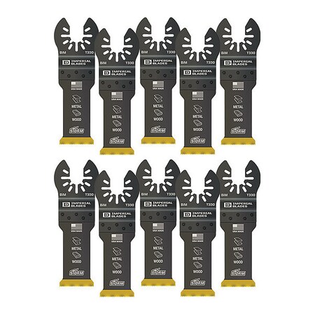 Imperial Blades One Fit™ 1-1/4" Multi-Material Storm Titanium Metal/Wood Blade, 10PC IBOAT330-10