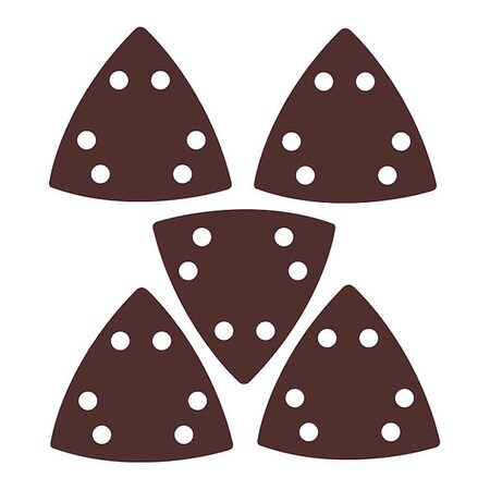 Imperial Blades Oscillating Multi-Tool Triangle Sandpaper 180 Fine Grit, 5PC IBOTSPH180-5