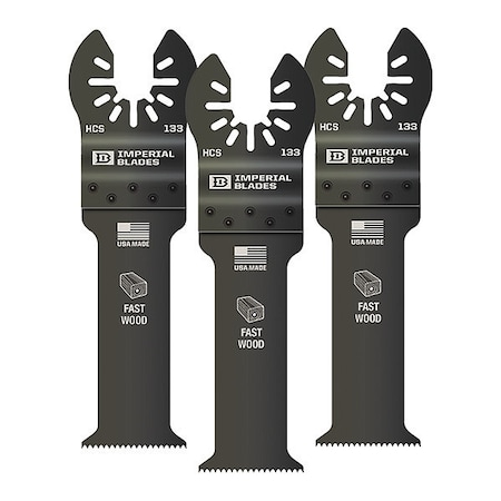 Imperial Blades One Fit™ 1-1/4" Extended Plunge Thick Wood Blade, 3PC IBOA133-3